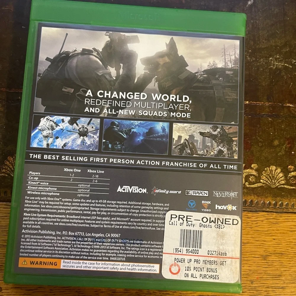 COD GHOSTS XBOX ONE